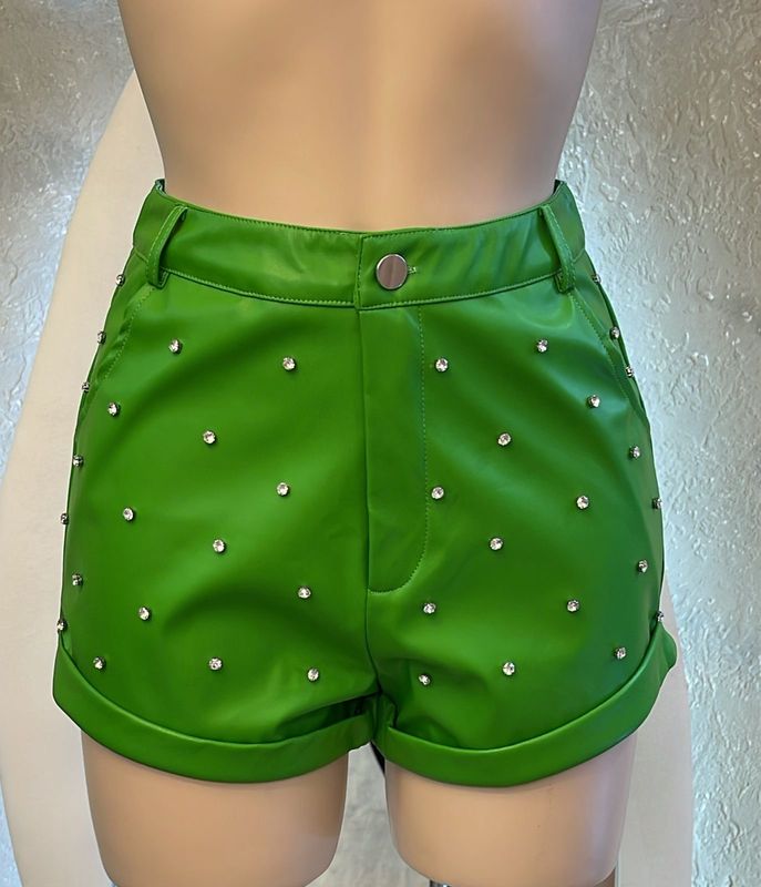 FAUX LEATHER SHORT- FINAL SALE