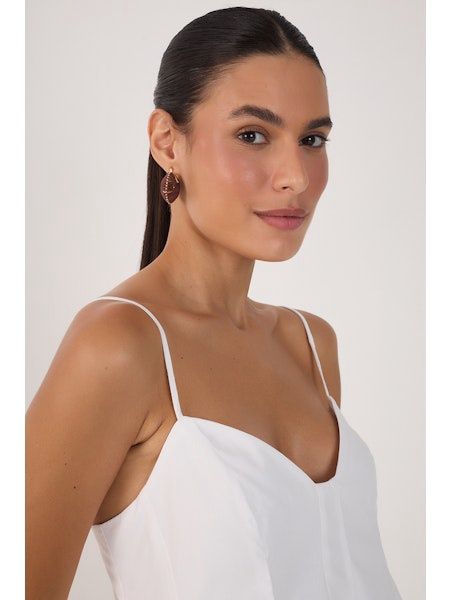 WHITE REFUGIO PEPLUM TOP- RR26