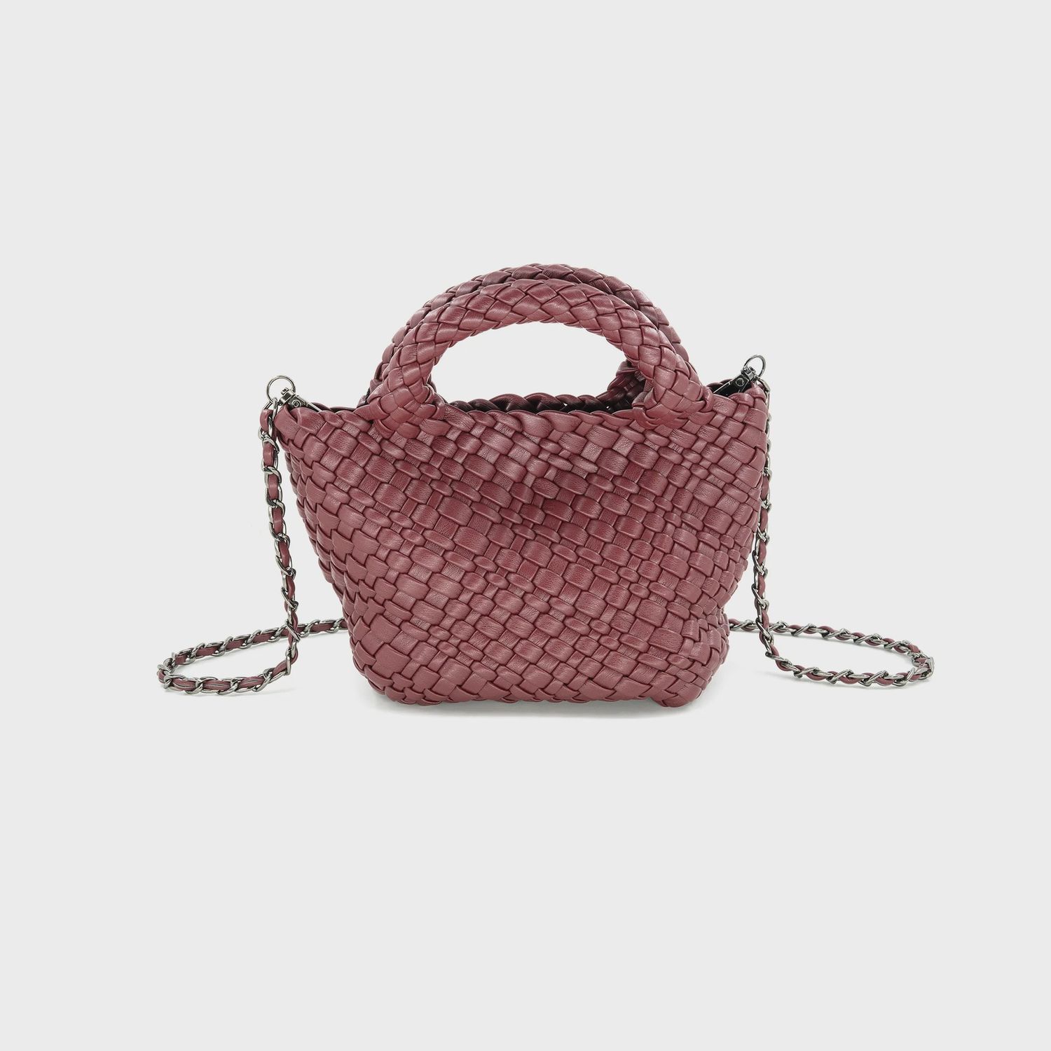MIMI BURGUNDY BAG, Colour: BURGUNDY