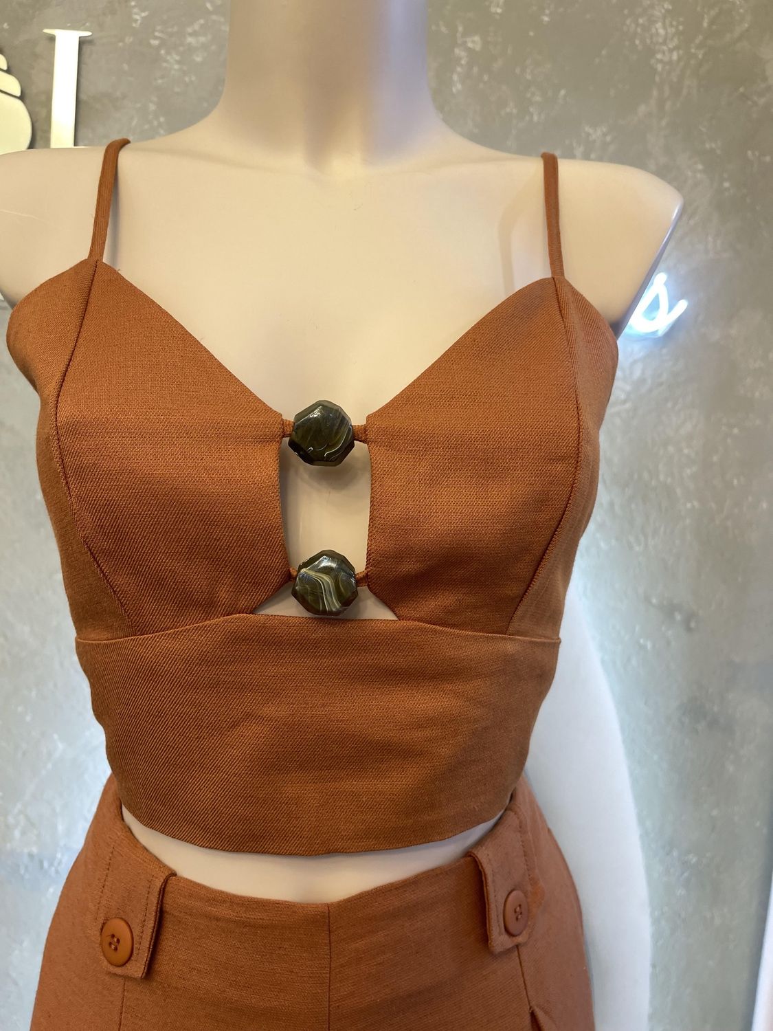 PONTEIRA CROP TOP, Size: S/P
