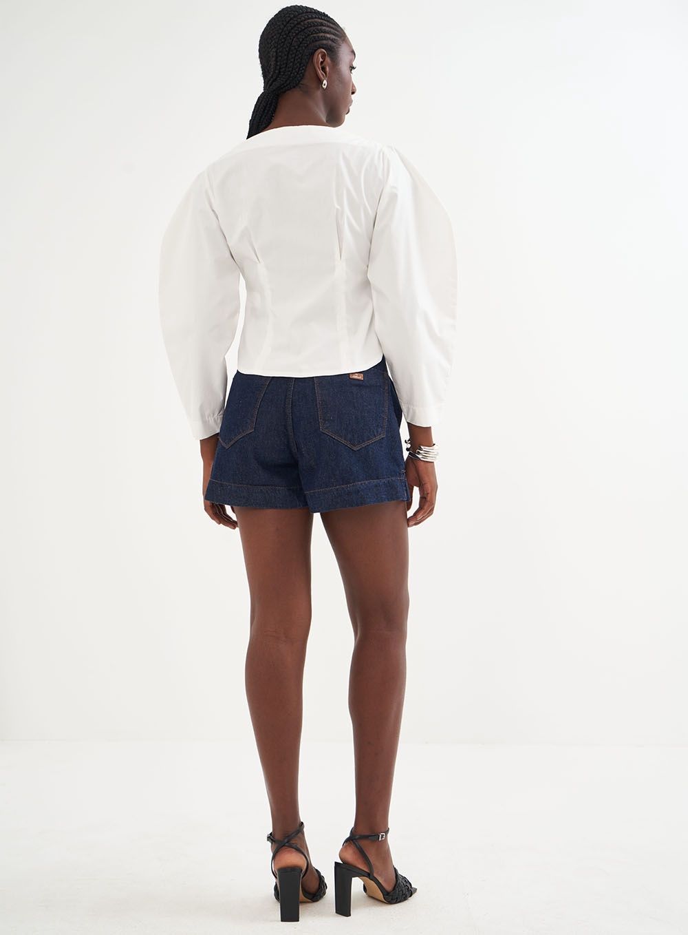 SCULPTED  OFF WHITE SHIRT