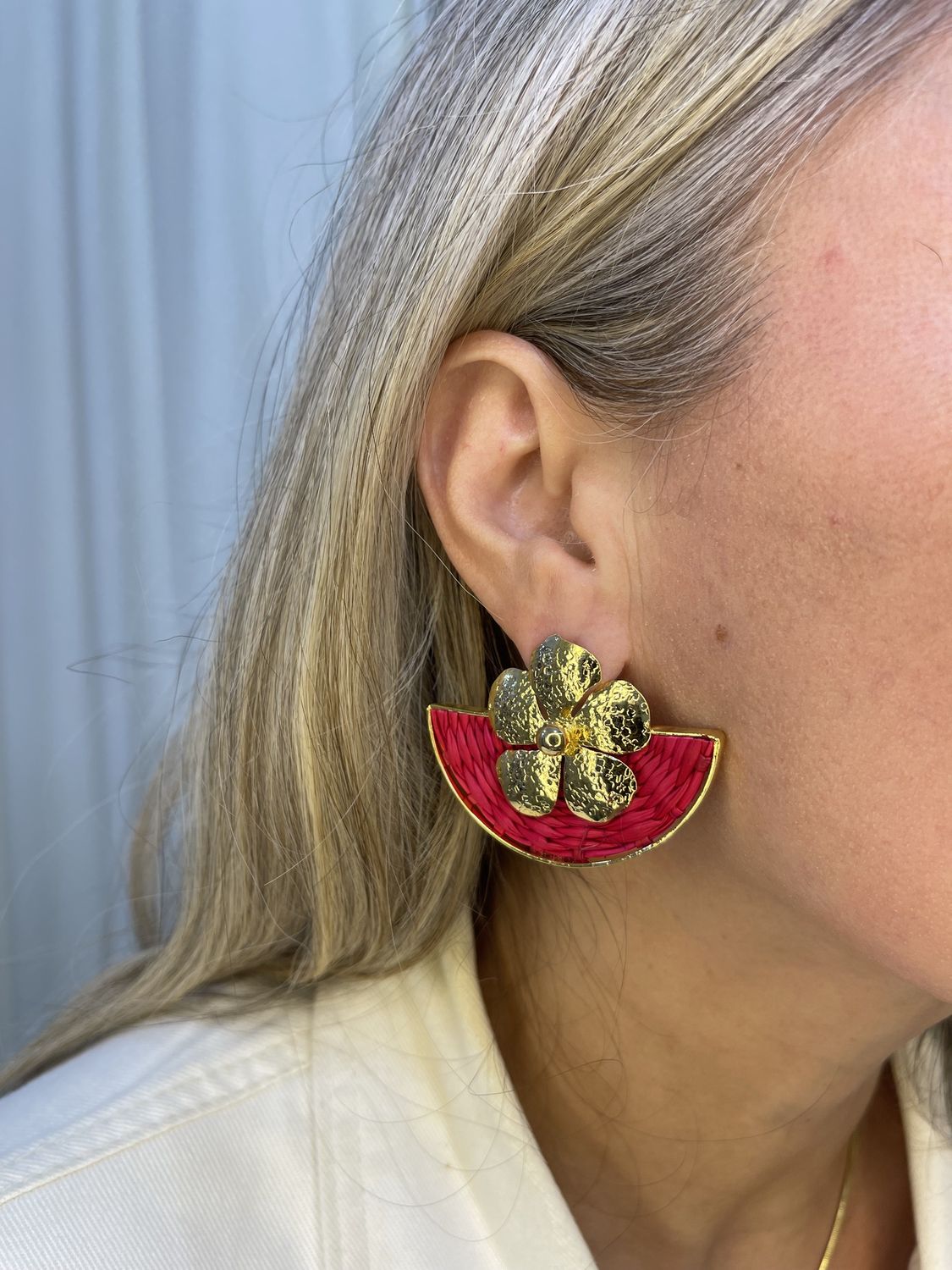 IRACA TOPO RED GOLD, Colour: RED FLOWER