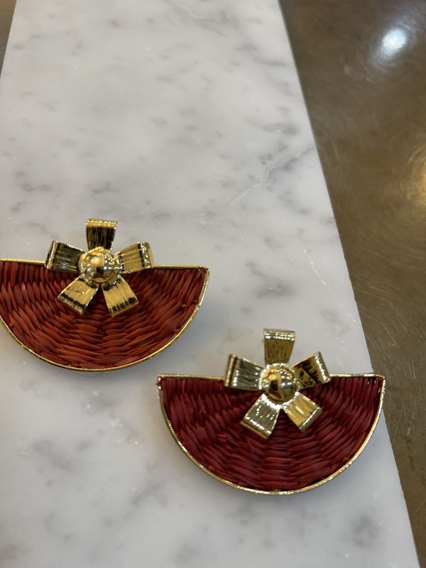 CHOCOLATE IRACA TOPO EARRING