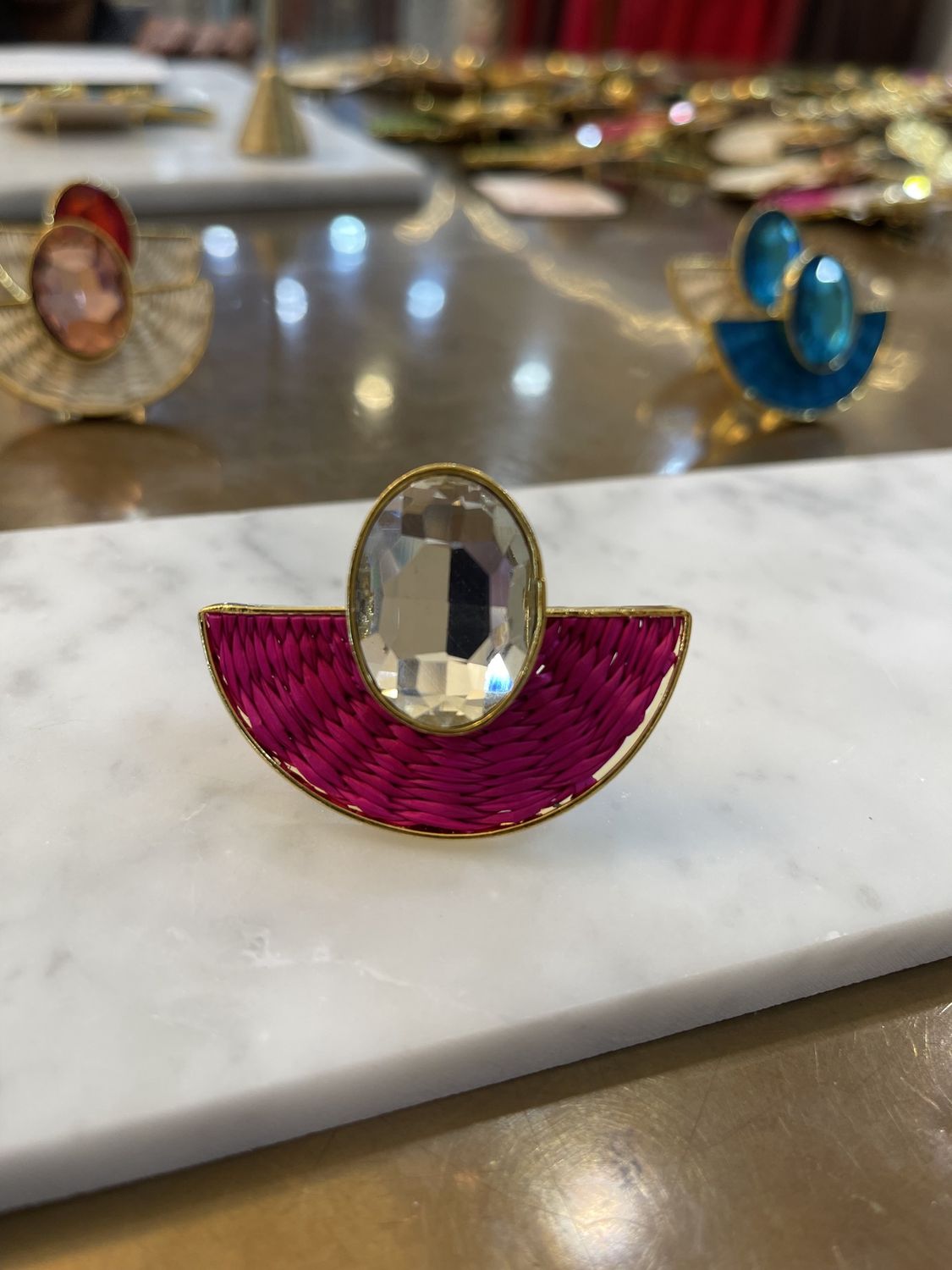 CRYSTAL IRACA ADJUSTABLE RING