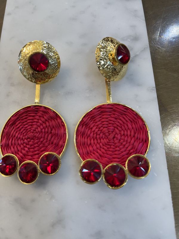 TRIO CRYSTAL IRACA EARRINGS