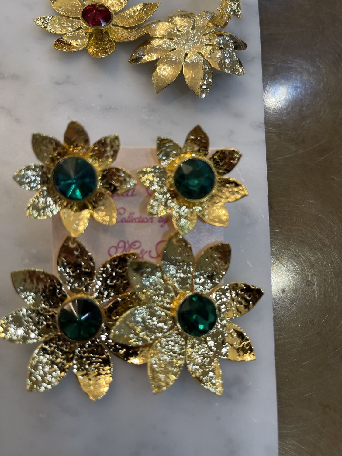 FLOR CRYSTAL MID EARRINGS (Special Price) Was $860 tt