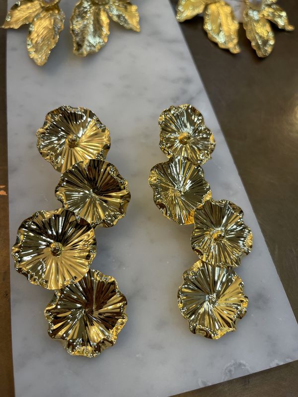 4 FLOR LONG EARRINGS