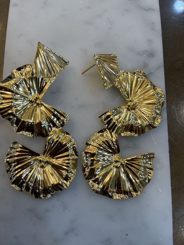 DOUBLE SHELL MAXI EARRING