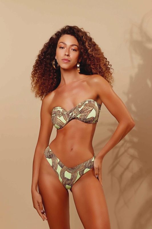 CAPIM DORADO  STRAPLESS BIKINI SET
