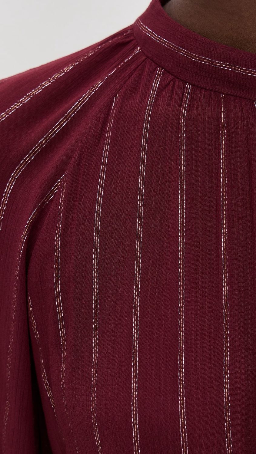 SHORT LUREX WRAP DRESS VINO BOSSA