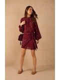 SHORT LUREX WRAP DRESS VINO BOSSA Now $599 tt, Size: XS/PP