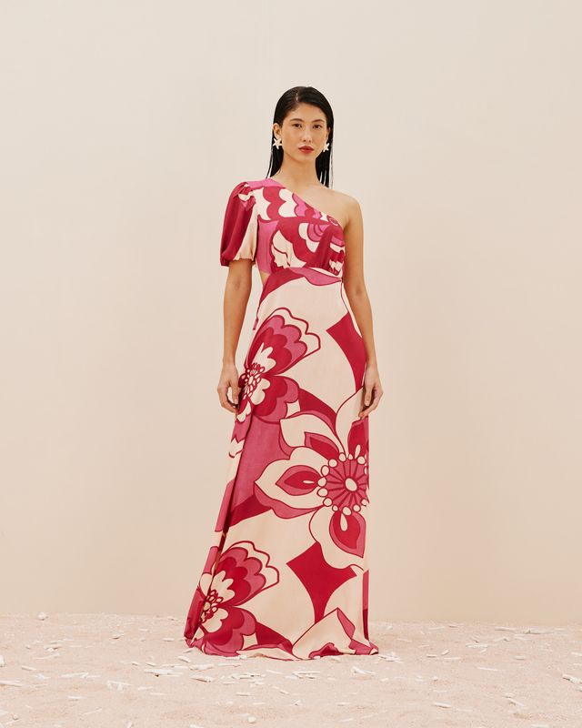 Costas  Maxidress Rosa Medio