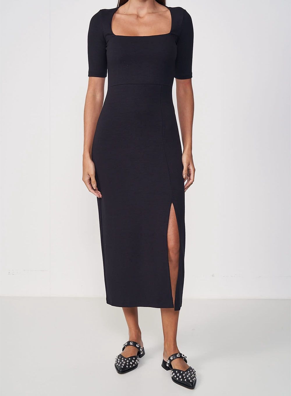 BLACK SLIM PRETO DRESS, Size: XS