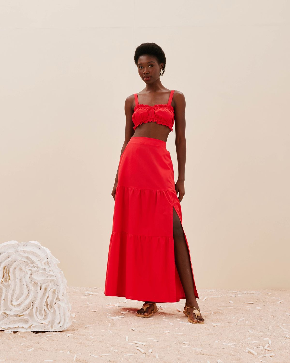 SKIRT BARBADOS VIVID RED- FINAL PRICE- WAS $890 TT, Size: S