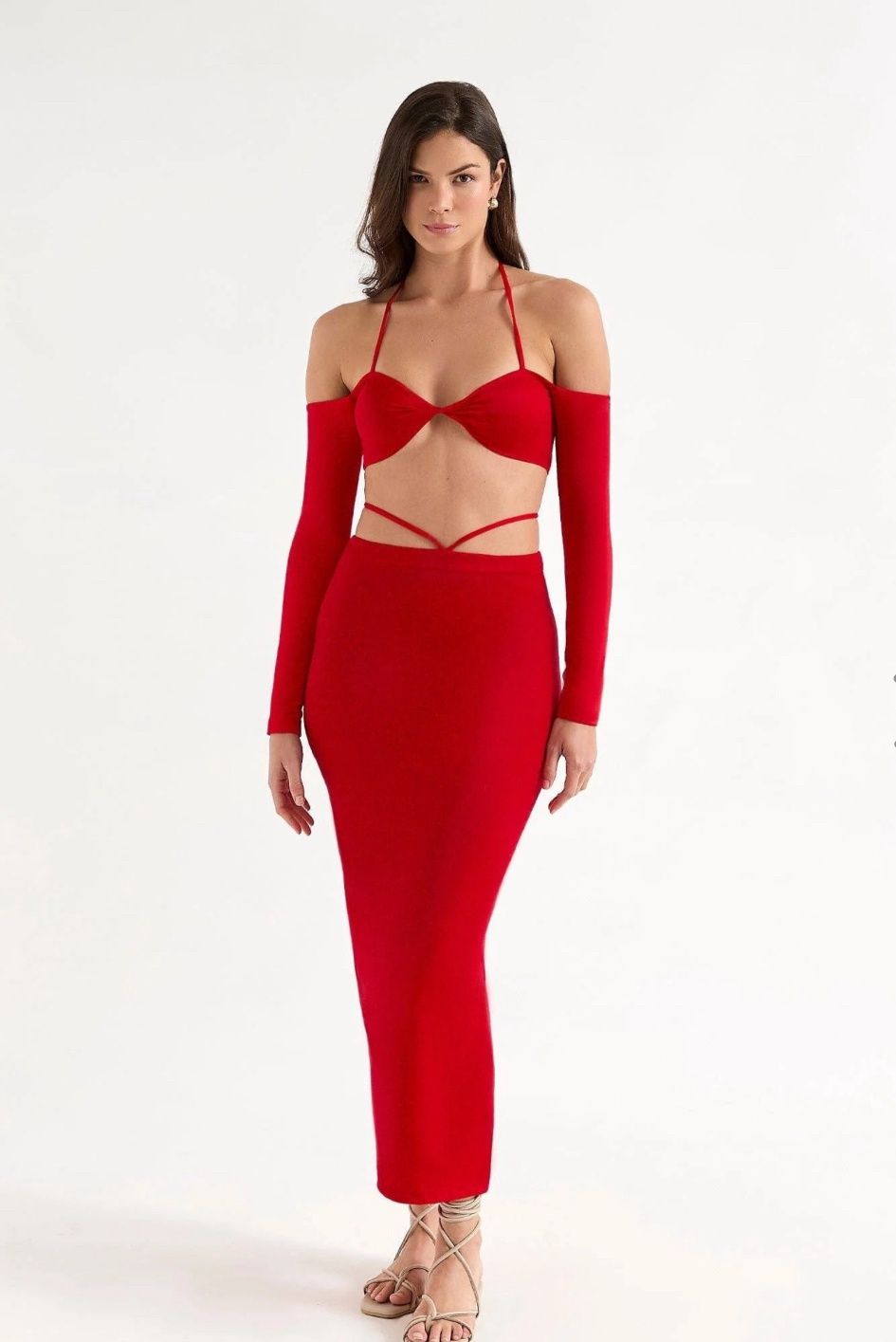 IVONNE SKIRT RED final price was $890 tt, Size: S