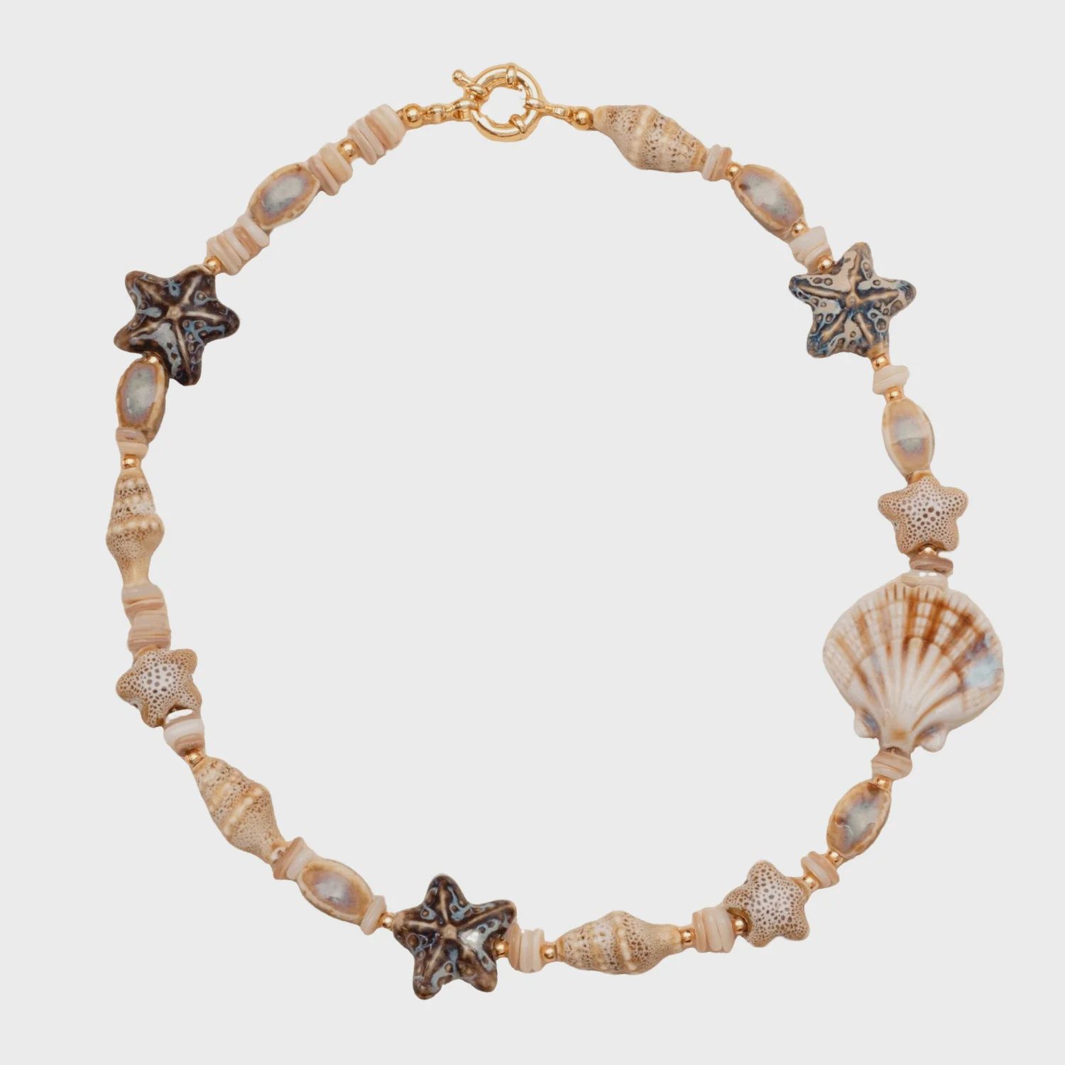 SHELL NECKLACE, Size: O/S