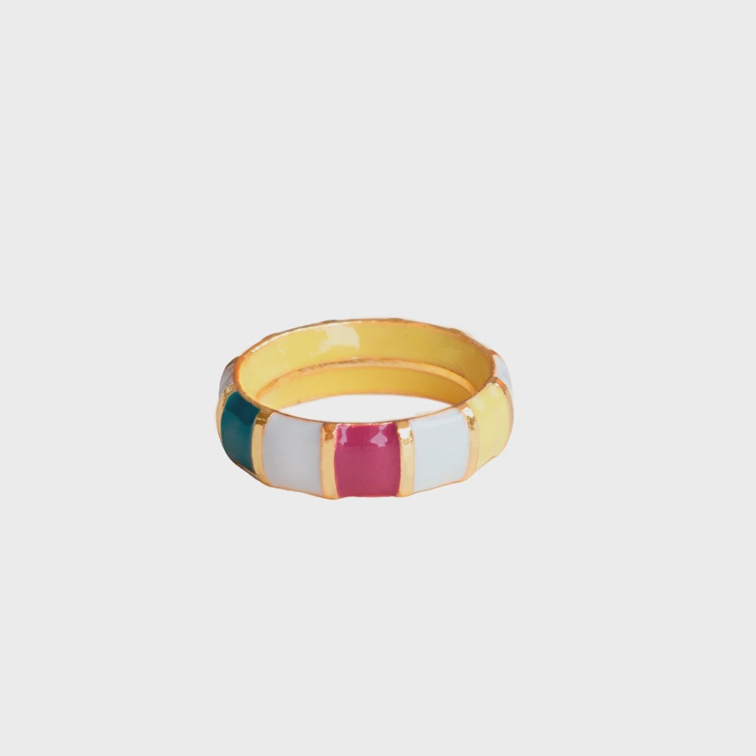 CROMA RING POSITANO, Colour: TURQ/YELLOW/PINK