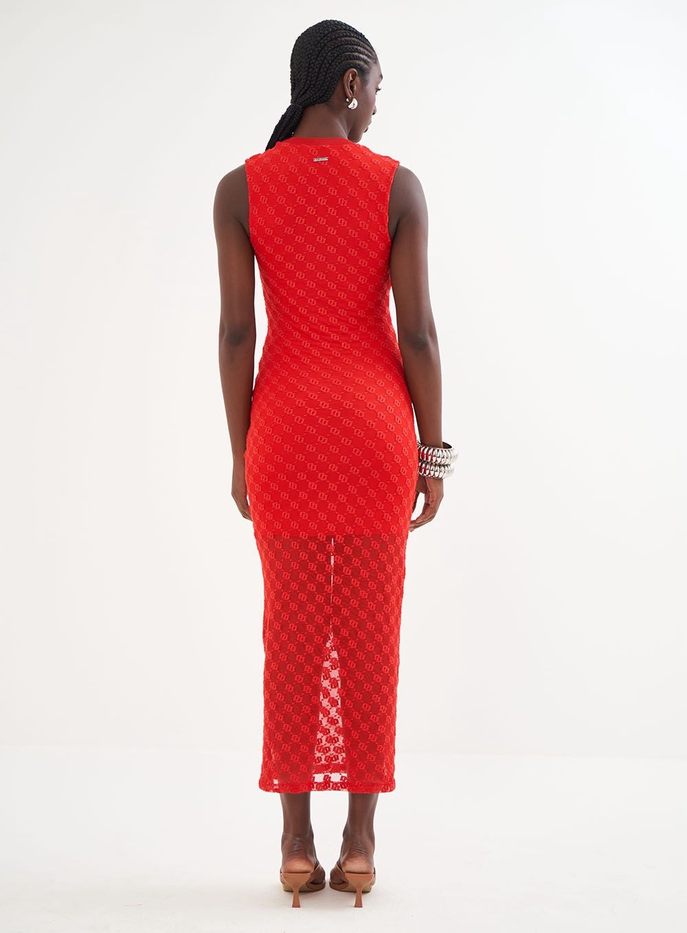 IFE RED  TULLE DRESS -  FINAL PRICE