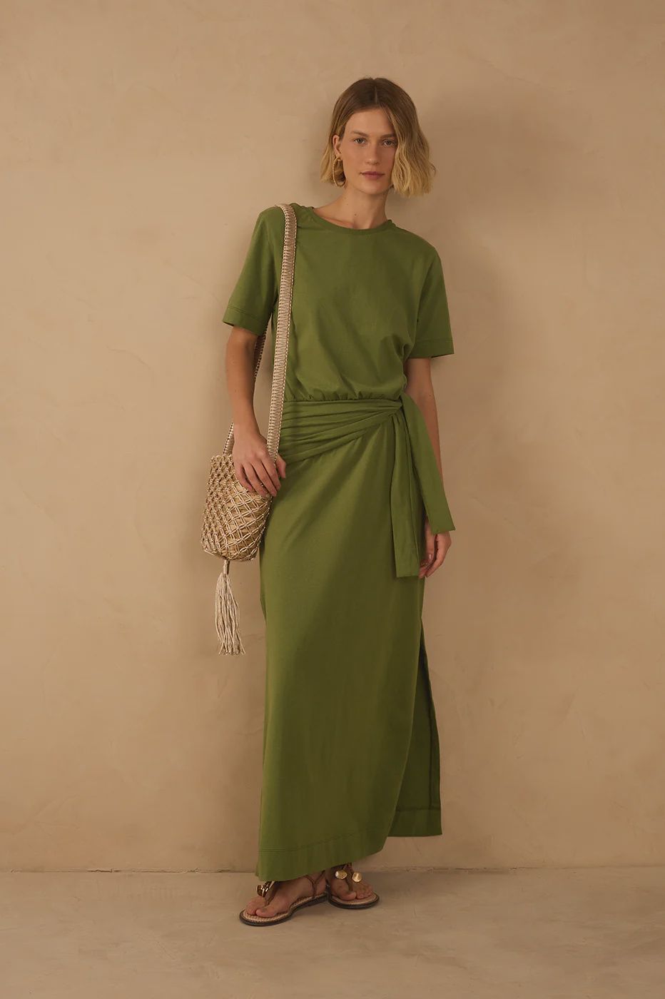 COCONUT GREEN PAREO MAXIDRESS