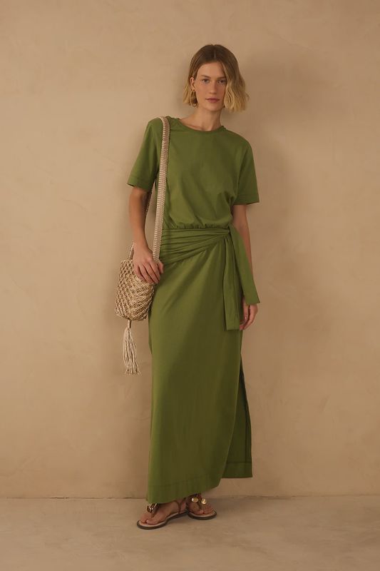 COCONUT GREEN PAREO MAXIDRESS