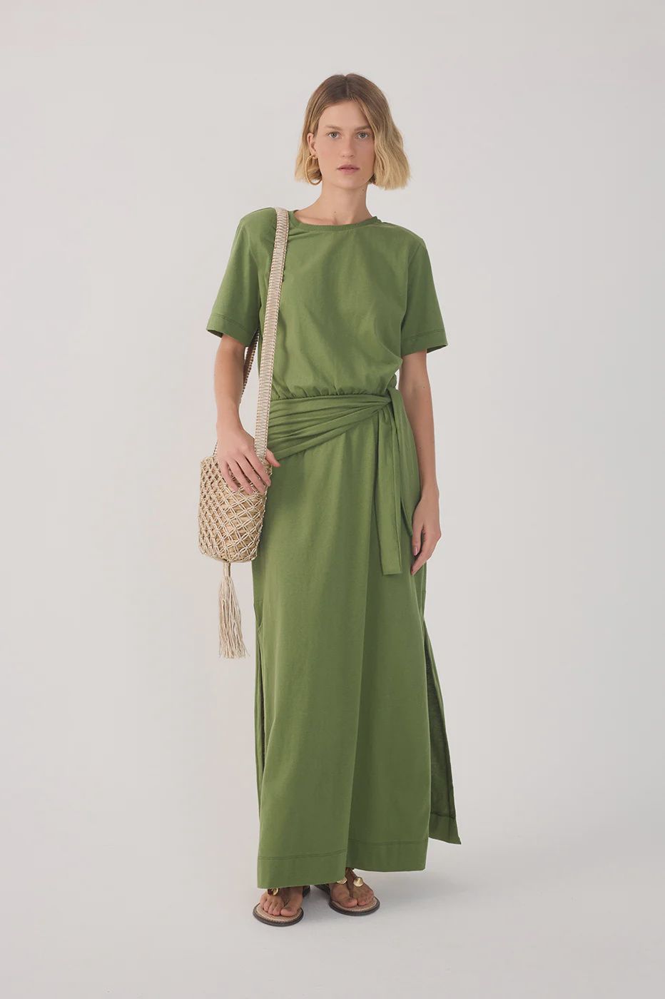COCONUT GREEN PAREO MAXIDRESS
