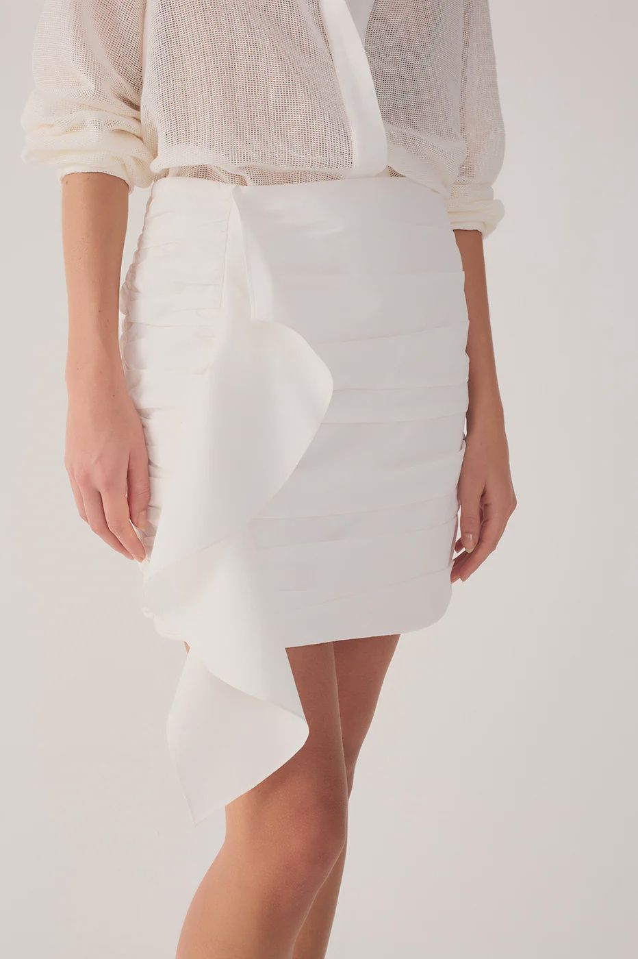 RUCHED MINI SKIRT RR26