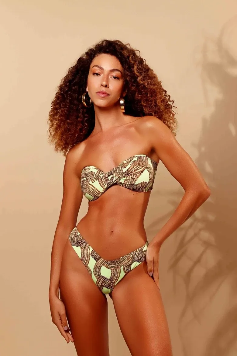 CAPIM DORADO  STRAPLESS BIKINI SET, Size: S