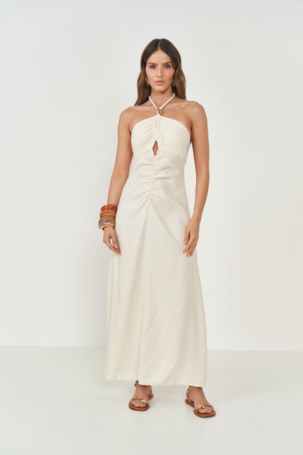 AFFOGATO OFFSHELL DRESS, Size: XS