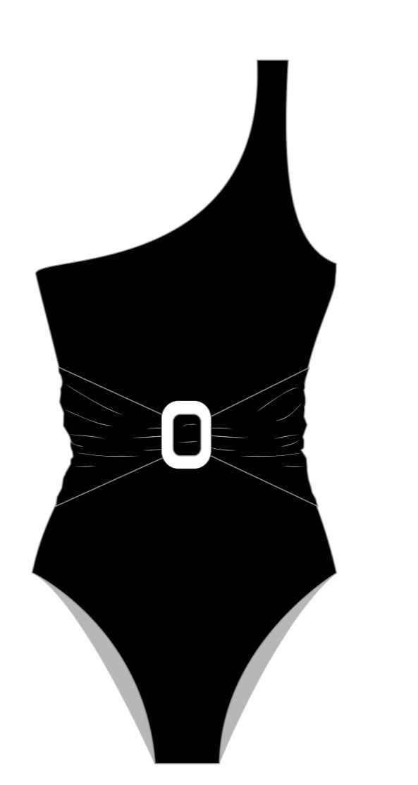 BLACK-198 ONE PIECE, Size: S