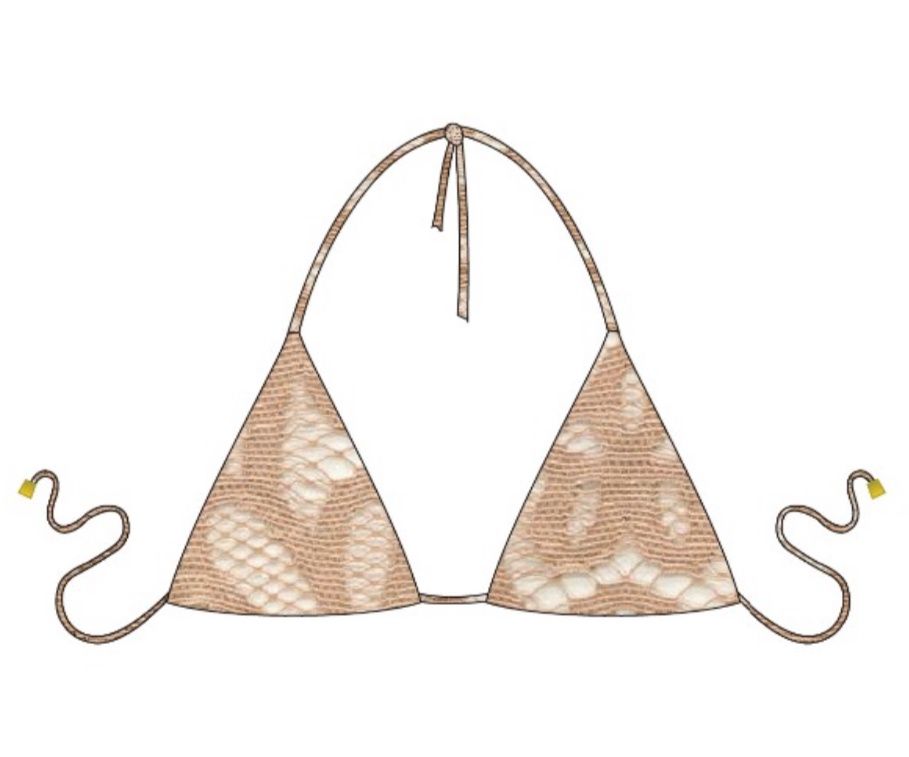 SAND-50  TRIANGLE + SAND-13 SIDE TIE BOTTOM, Size: S/ SET