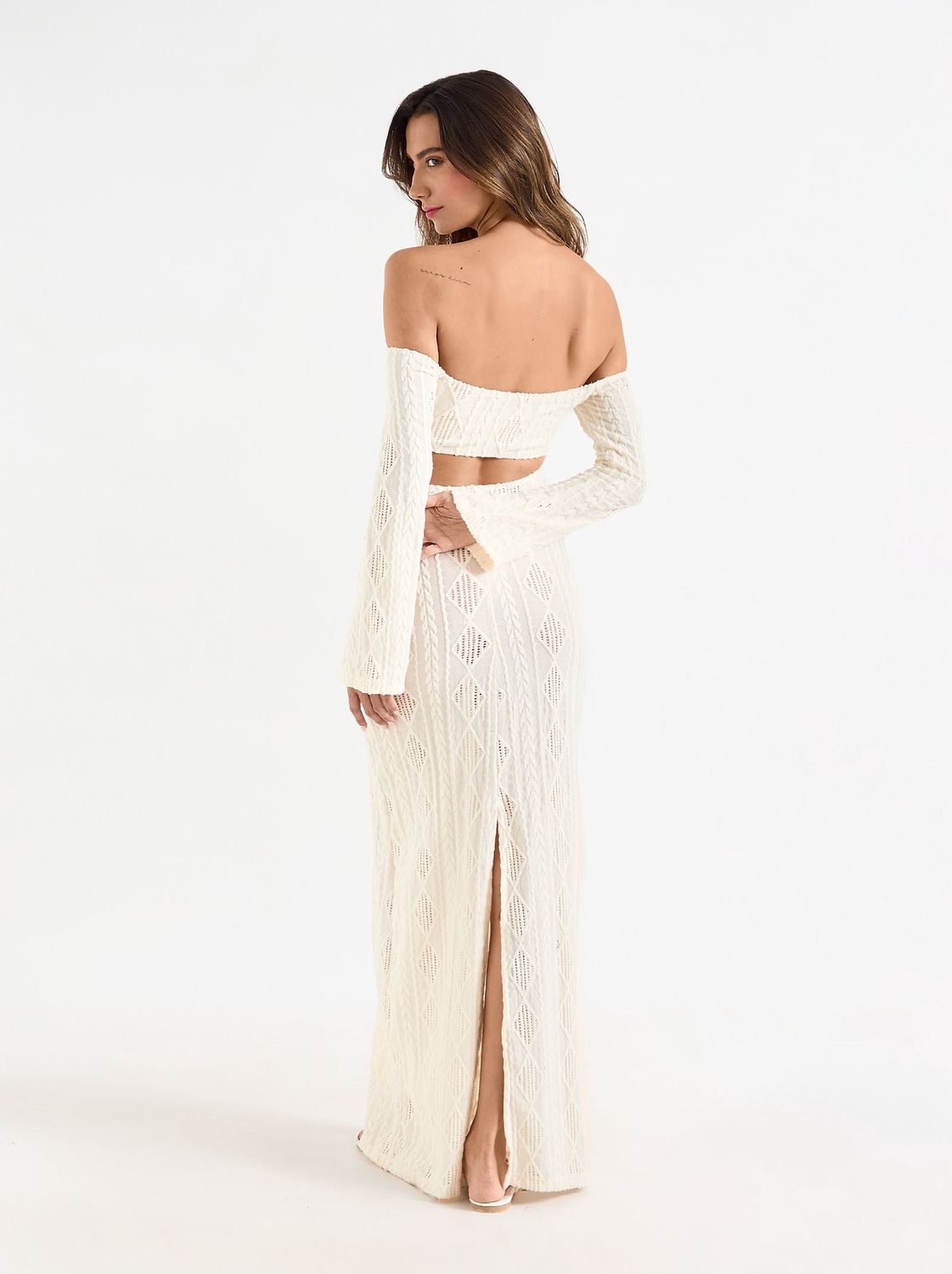 LORETH MAXI DRESS ICE CREAM