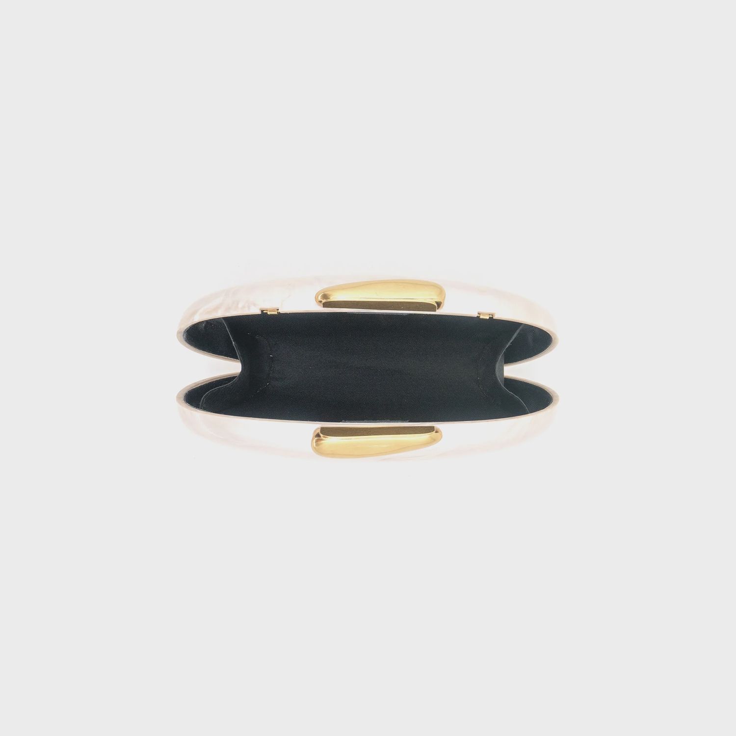 BEIGE ACRYLIC CLUTCH