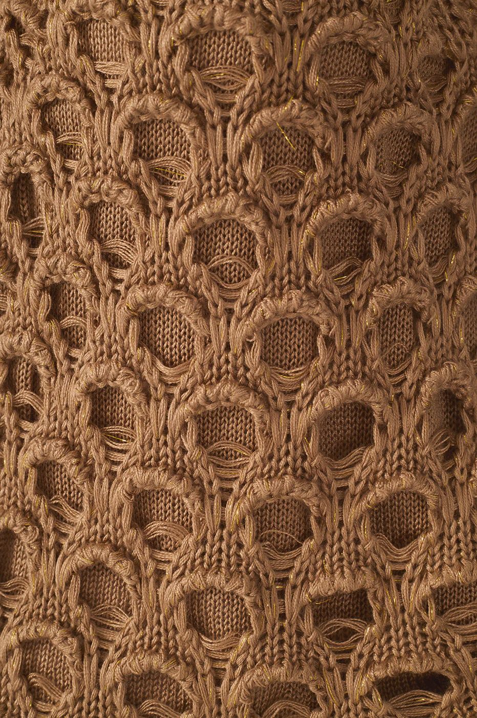 LUREX GOLD CROCHET TOP