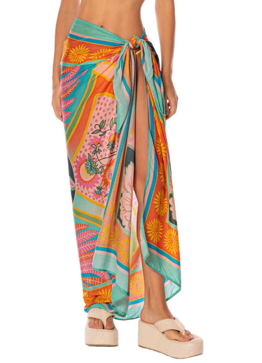 NIGHTS ISLA PRINT  PAREO, Size: O/S