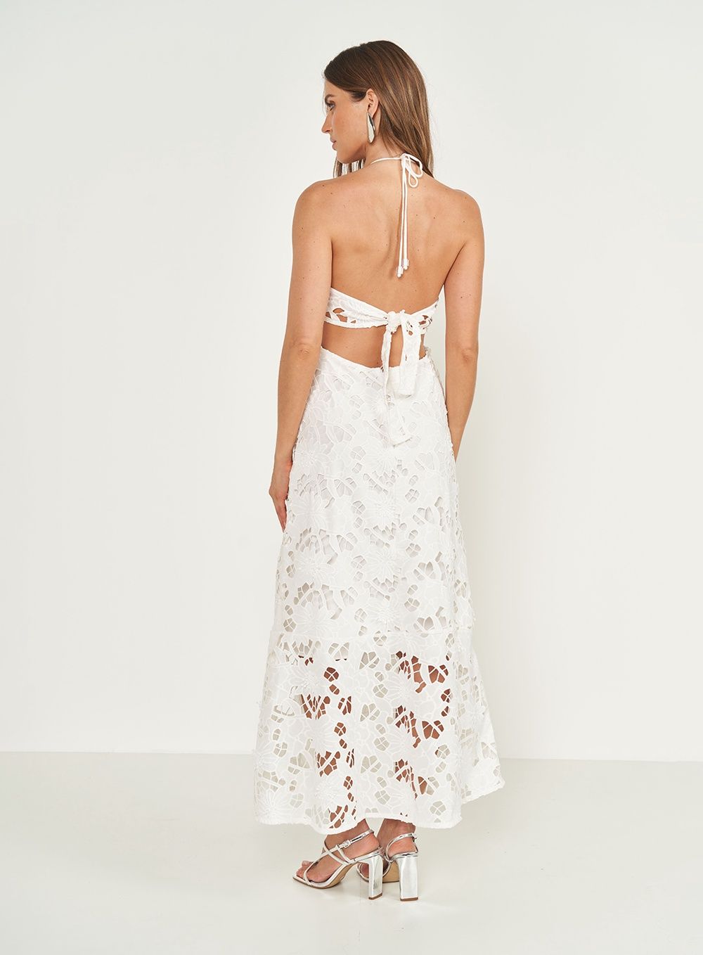 NIZA WHITE  MAXIDRESS