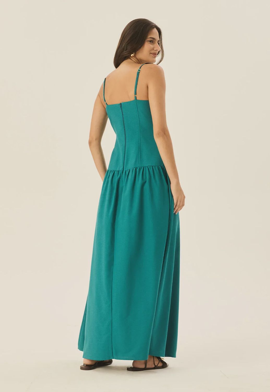 EMERALD  GREEN MAXIDRESS