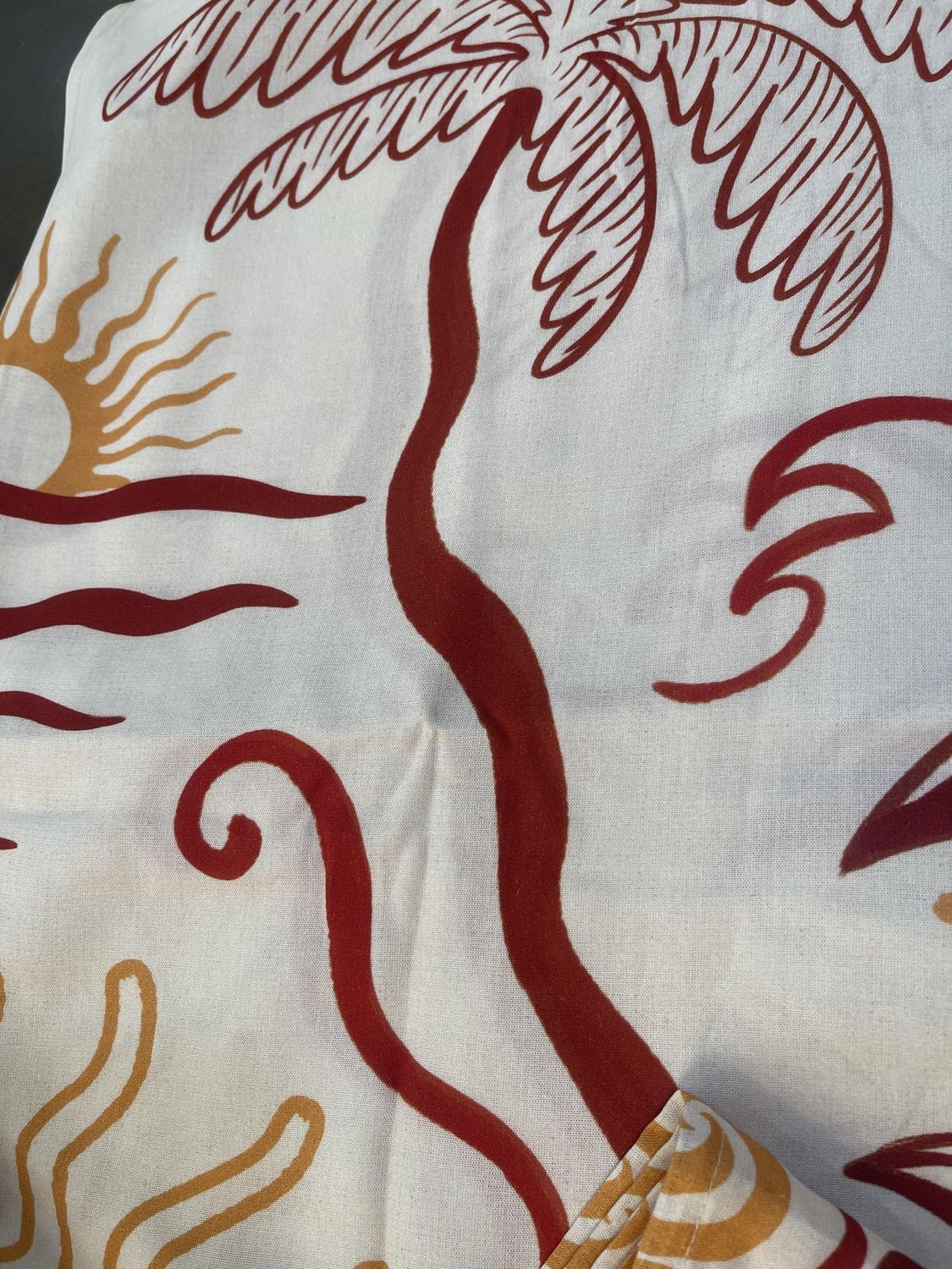 PALM AND SUN  PAREO, Colour: PALM AND SUN BEIGE