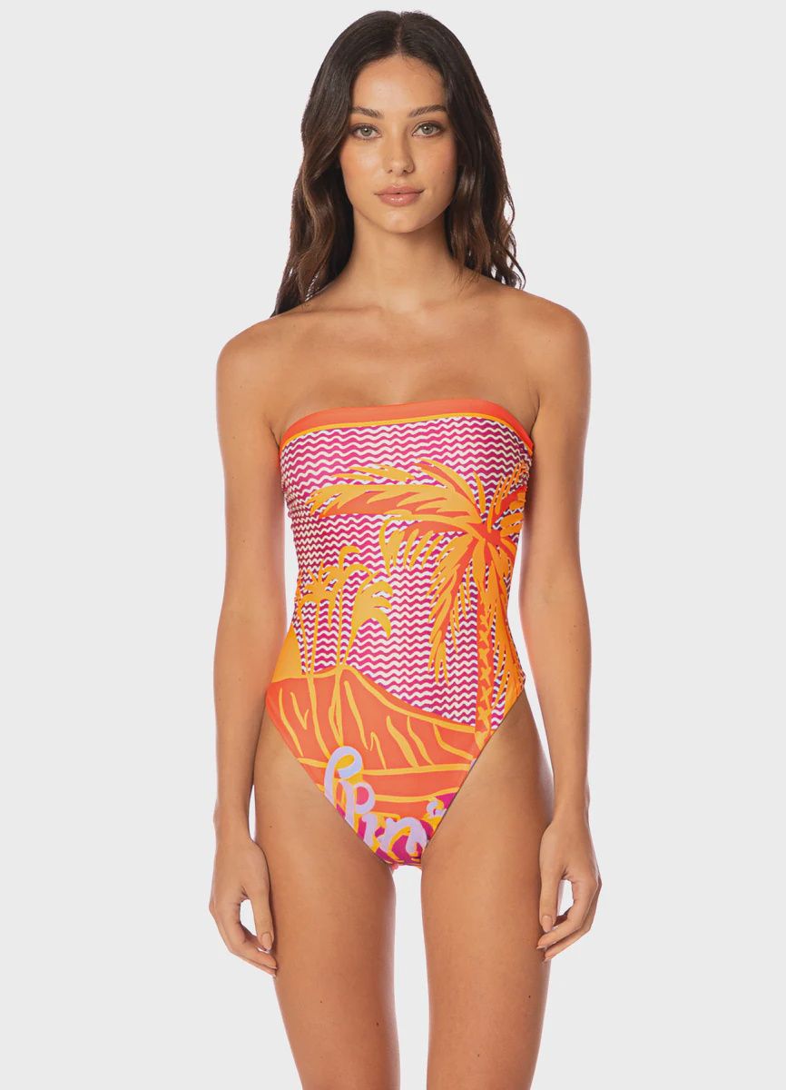 ALOHA DREAM OHANA  BANDEAU ONE PIECE, Size: S