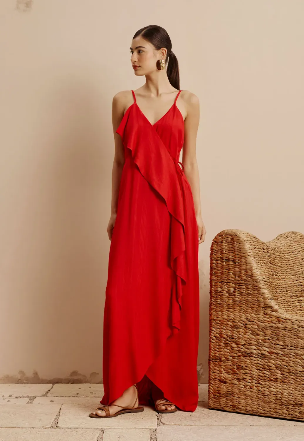 BARBADOS WRAP DRESS, Size: S