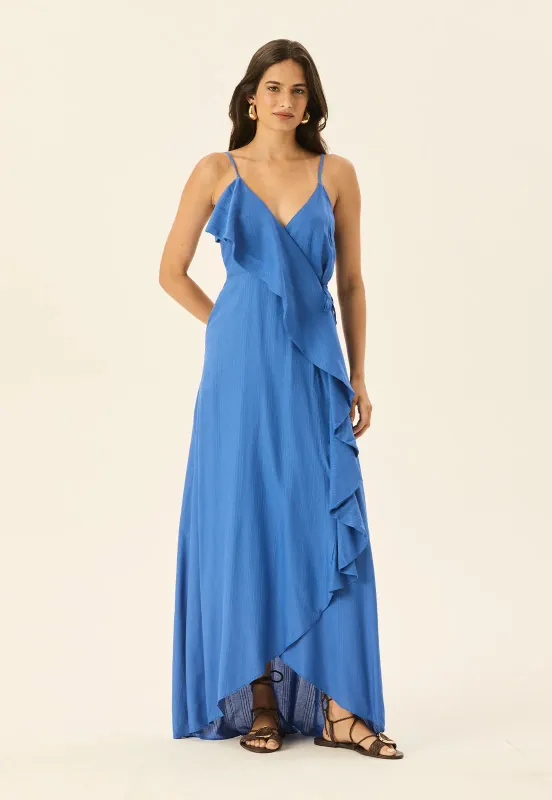 AVAL BLUE WARP DRESS