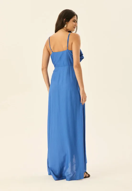 AVAL BLUE WARP DRESS