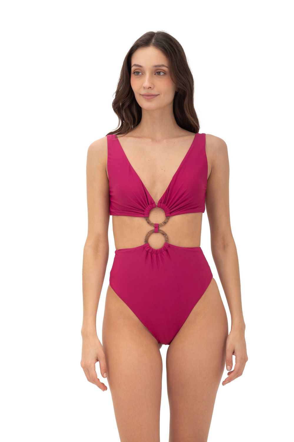 BRISA RASPBERRY ONE PIECE, Size: S