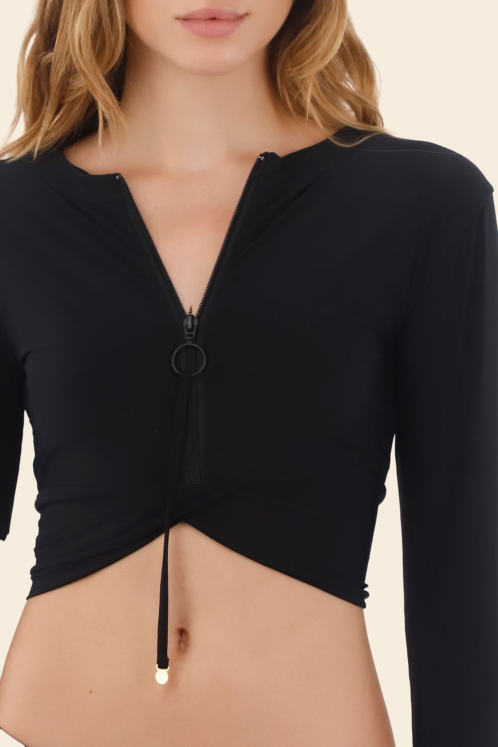 BLACK STARDUST TOP, Size: S