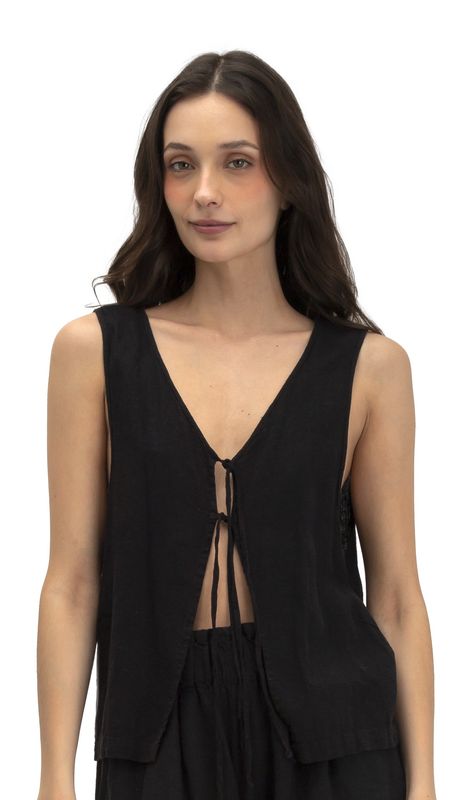 BLACK MISTI VEST - FINAL $399.00  TT WAS $ 760.OO TT
