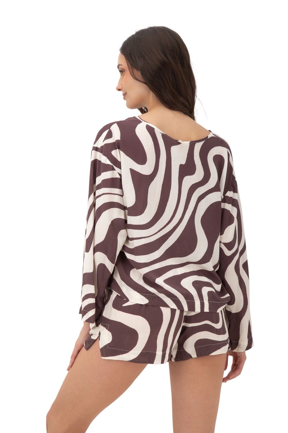 CHOCOLATESWIRL LUSTER SHIRT