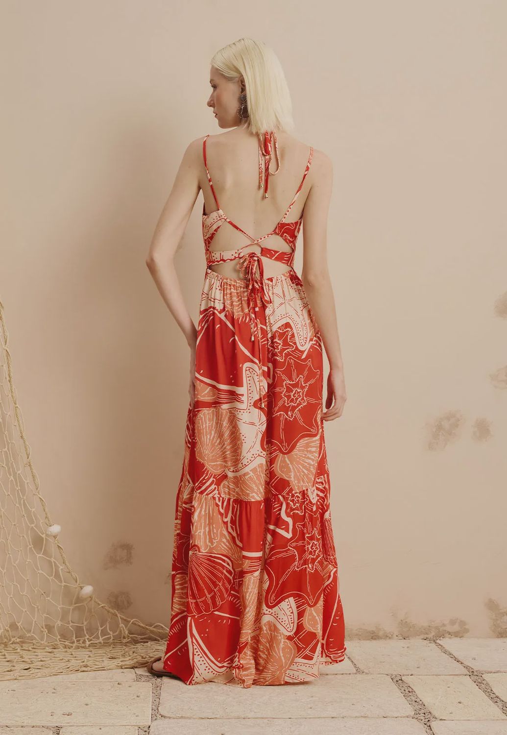 GOLD SHELL MAXIDRESS
