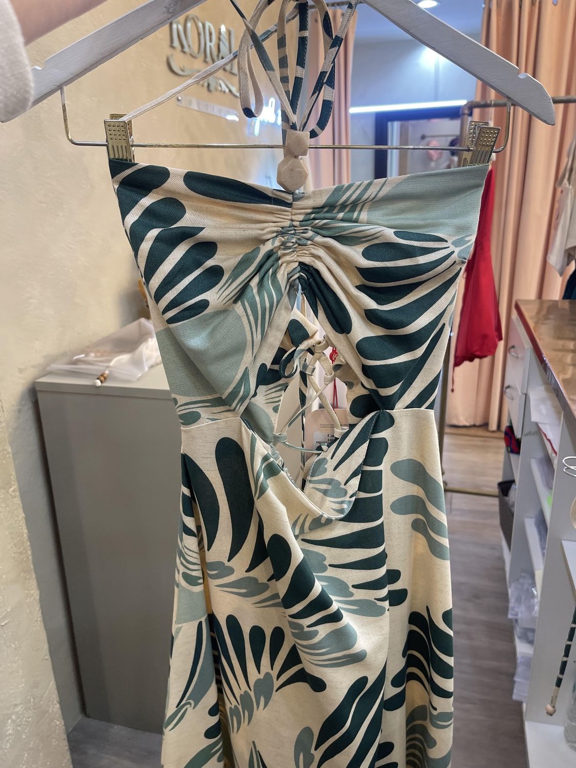 MARBLE DETAIL MAXI DRESS, Size: S