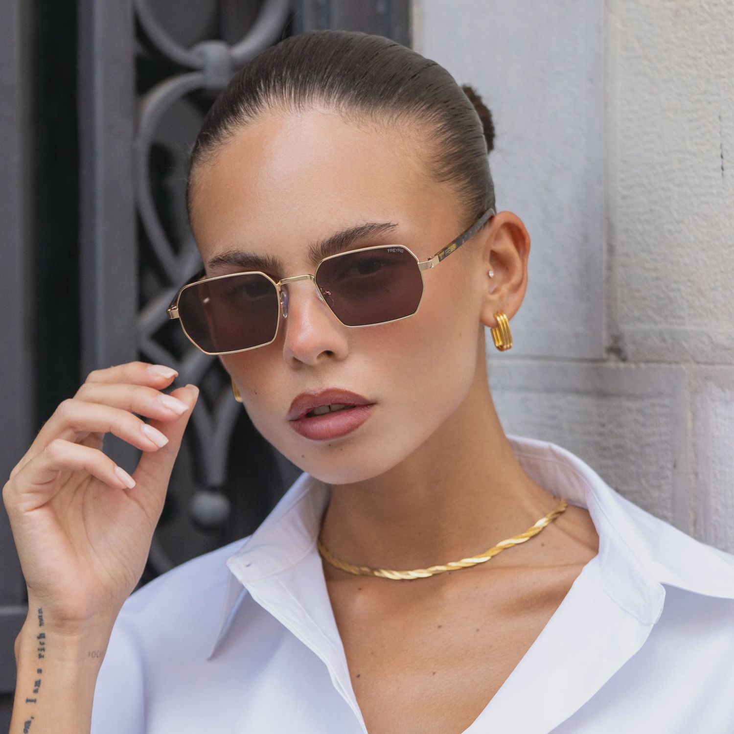 SUPERIOR BROWN GOLD SUNGLASSES