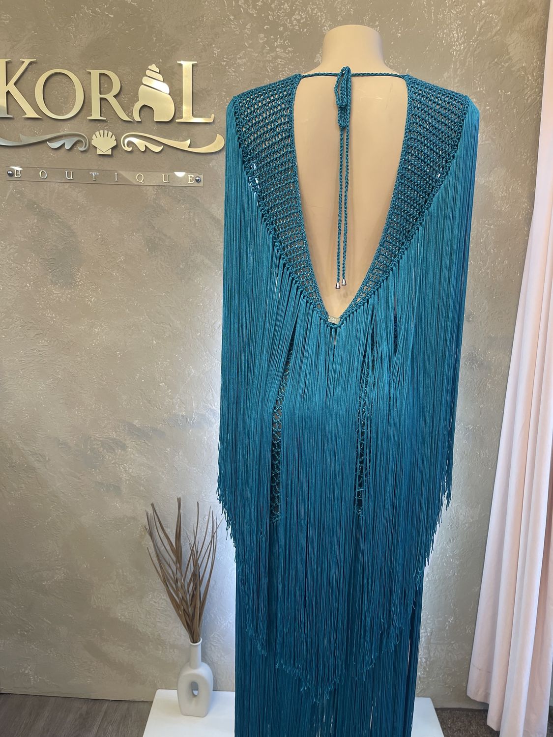 LOS ROQUES HANDWOVEN DRESS