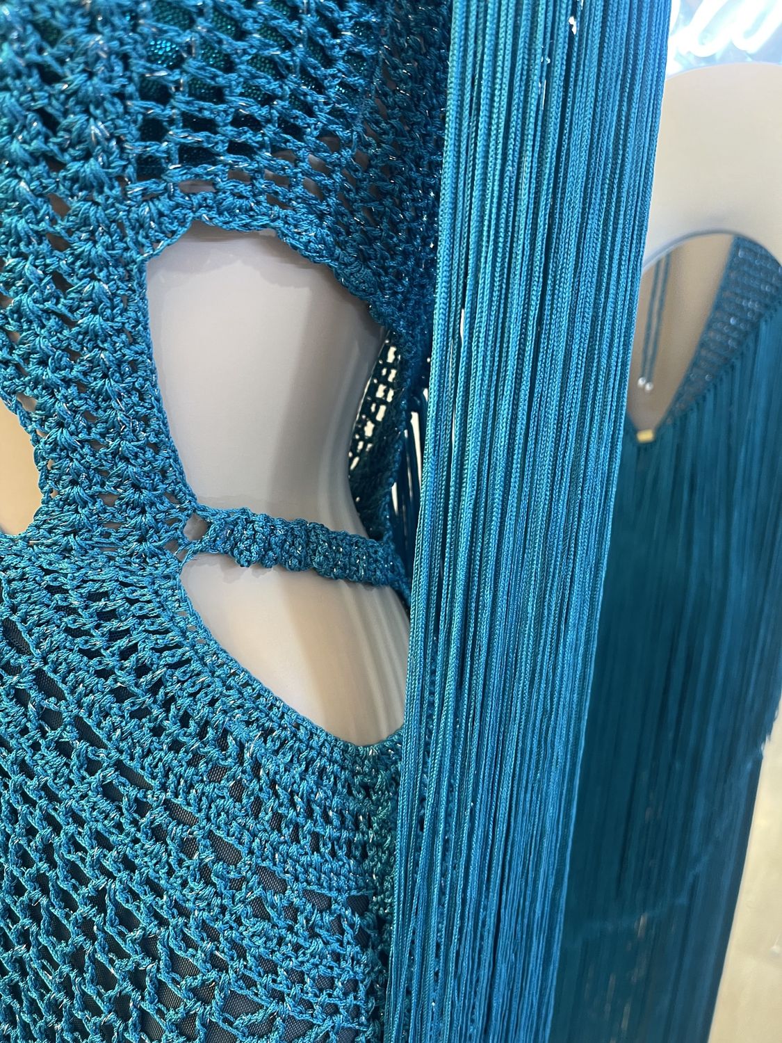 LOS ROQUES HANDWOVEN DRESS